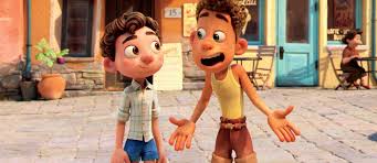 New pixar movies lucas movie buddy movie animation news movie plot film genres storyboard artist cool animations sea monsters. New Luca Screenshot Features A Town Center With A Mythical Sea Monster Fountain Pixar Post