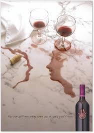 I Really Appreciate The Tongue In Cheek Nature Of This Ad And The Direct Pun In The Visual Chosen For It Spilling Wine And Spilling Gossip Or Alcool Publicite
