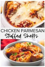 Chicken Parmesan Stuffed Shells How To Video Recipe Stuffed Shells Yummy Chicken Recipes Chicken Pasta Recipes