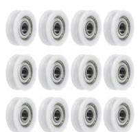 12pcs U608ZZ Nylon Pulley U-Groove Ball Bearing 8x30x10mm U Groove Roller  Wheel | eBay