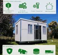 Container House OEM ODM Tiny Home Luxury Design Bedroom with Toilet Mobile  Cabin Portable Home Prefab Container House