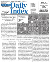 Tacoma Daily Index, August 20, 2013 by Sound Publishing