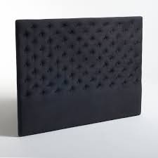 tete de lit capitonnee en velours jedeo la redoute interieurs gris 160 cm tete de lit capitonnee lit capitonne tete de lit