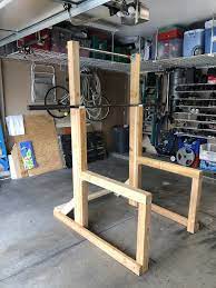 Diy Squat Rack With Pull Up Bar Diy Home Gym Home Made Gym Gym Room At Home