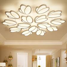 This practical overhead lighting solution helps to eliminate shadows and distribute light evenly. Modern Led Flush Mount Ceiling Light Tulip Decorative Lighting Living Room Bedroom N9275