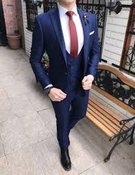 Terziademaltun Italyan Style Erkek Ceket Yelek Pantolon Parlement Mavi Takim Elbise T2184 1 Designer Clothes For Men Best Wedding Suits Blue Suit Men