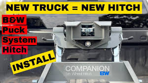 The hitch can work with ford puck systems easily. New Hitch Install B W Companion Gm Puck System Why Not Rv Ep 41 Youtube