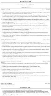 Property manager resume examples property managers play a vital role in the real estate industry as they oversee all aspects related to buildings and their maintenance. Building Manager Resume Sample Mintresume