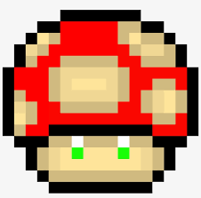 Donations provide prize money for contests, help. Mario Mushroom Super Mario Minecraft Pixel Art Png Image Transparent Png Free Download On Seekpng