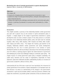 We did not find results for: Pdf Reviewing The Role Of Uk Central Government In Sport Development