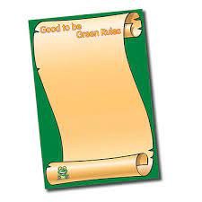 Upload an image, choose your options and then download and print out your own personalized huge poster! Good To Be Green Rules Paper Poster A2 Displays