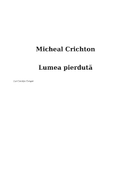 Oug = ordonanţă de urgenţă nr. Calameo Lumea Pierduta Micheal Crichton