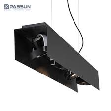 Black Indoor Linear Led Pendant Light Led Spot Light Led Chandeliers View Led Ceiling Spotlight Passun Product Details From Zhongshan Passun Lighting Factory On Alibaba Com