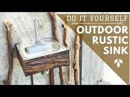 how to build an outdoor sink diy
