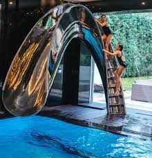 pin by mme vidal arts appliques on 景观构筑 pool landscape design luxury swimming pools pool water slide