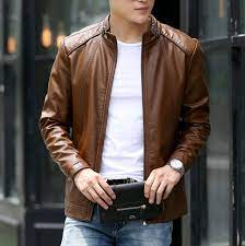 Click To Buy New Fashion Leather Jacket Men S Slim Fit Suede Leather Coat Autumn Winter Clothe Leather Jacket Style Winter Outfits Men Leather Jacket Men
