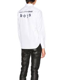 Comme Des Garcons Shirt Boys Shirt In White Fwrd