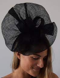 Tia Large Black Derby Fascinator Royal Wedding Hat Kentucky Etsy Derby Fascinator Spring Racing Fashion Fascinator
