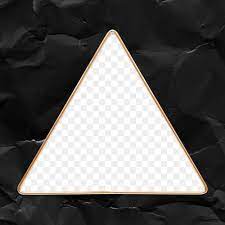 Triangle Gold Frame On A Crumpled Black Paper Textured Background Design Element Black Texture Background Black Paper Texture Paper Texture Background Design