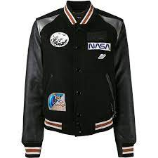 Coach Space Varsity Jacket 1 010 Via Polyvore Featuring Outerwear Jackets Black Varsity Style Jacket Jackets Varsity Jacket Women Leather Varsity Jackets
