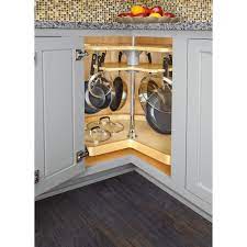 Glideware Nsls Km 32s 7 32 In Wood Not So Lazy Susan 7 Hook Organizer Kitchen Cabinet Organization Layout Kitchen Cabinet Storage Corner Kitchen Cabinet