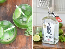 Gin Mit Waldmeister Und Sekt Einfaches Cocktail Rezept Rezept Waldmeister Gin Granit Gin