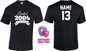 Birthday Outfits For 13 Year Olds 13 Year Old Birthday Shirt Or Hoodie 2004 Kids By Birthdaybashtees Kids Birthday Shirts Birthday Shirts Outdoors Birthday Party