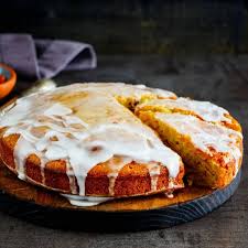 This cake uses basic ingredients and only needs 45 minutes to bake. Eggnog Coffee Cake With White Chocolate Glaze