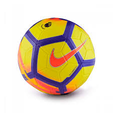The ball has a rubber bladder that helps to keep the air pressure and shape. Ball Nike Premier League Strike Football Yellow Crimson Purple Futbol Emotion
