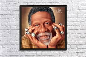 Bill Russell by WAYNEFLINT Wall Art