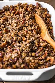 Wild rice and squash dressing. Wild Rice Sausage Stuffing Recipe The Cookie Rookie