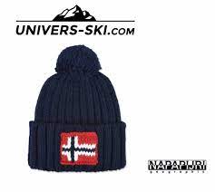 Chaleur, confort et originalité, une livraison en 48 heures. Bonnet Napapijri A Pompon Semiury Bleu Marine 2020 2021