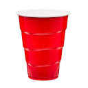 Great Value Everyday Disposable Plastic Party Cups, Red, 9 oz, 50 ...