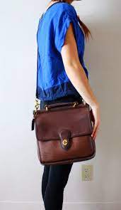 Windsmoor long coat wool and cashmere beige camel size 10 faux fur trim. Vintage Dark Brown Coach Willis Station Purse Station Bag Etsy Brown Purses Coach Bags