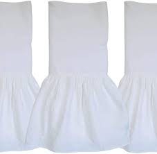 We've got the latest sales on bed skirts 18 inch drop. Amazon Com 17 Inch Drop Washed 100 Pure White Natural Linen Bedskirt Queen Size Easy Fit Detachable 3pc Fancy Bed Skirt Set Multiruffle Pleated Bedskirts Adjustable Gathered Dust Ruffled Heavy Belgian Linene Home