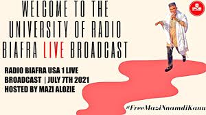 On wednesday in ibadan, the supporters of the agitator, who was arrested on monday night. Radio Biafra Usa 1 Live Broadcast July 7th 2021 Hosted By Mazi Chukwuemeka Alozie Youtube