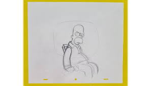 Here presented 51+ homer simpson drawing images for free to download, print or share. The Simpsons Original Drawing Of Homer Simpson Charitystars