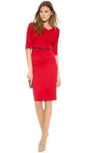 Black Halo 3 4 Sleeve Jackie O Dress Fashion Little Red Dress Wear Red Dress