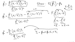 Proof Ols Estimator Is Unbiased Youtube