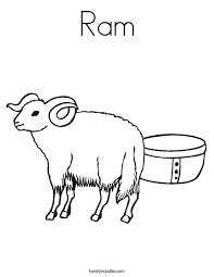 Ram Coloring Page Animal Coloring Pages Coloring Pages Kids Prints