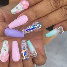 Check out these gorgeous designs, ranging from simple (dare we say, practical?) to totally extravagant. 1001 Ideas For Coffin Shaped Nails To Rock This Summer