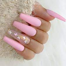 Ballerina（coffin） design (please refer to the model pictuer). 65 Best Coffin Nails Short Long Coffin Shaped Nail Designs For 2021