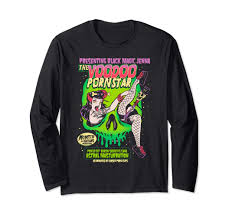 Horror Art - Voodoo Porn Star - Psychobilly Punk Art Long Sleeve T-Shirt :  Clothing, Shoes & Jewelry - Amazon.com
