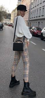 Black And White Checkered Pants Outfit Ideas 30 Modern Street Style Ideas To Try This Fall Com Imagens Estilo De Rua Roupas Para Adolescentes Roupas Inspiradas