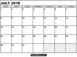 July 2018 Calendar Printable Template July Calendar 2018 July 2018 Printable Ca Blank Monthly Calendar Template Monthly Calendar Template Calendar Printables