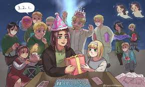 Eren Happy Birthday Attack On Titan Attack On Titan Anime Attack On Titan Comic Attack On Titan Funny