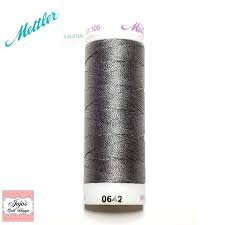 Mettler Silk Finish 50wt Premium Cotton Mercerized Quilting Sewing Thread 164yd 150m Solid Color Dark Charcoal 9105 0416 105 0642