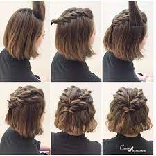 20 Gorgeous Prom Hairstyle Designs For Short Hair Prom Hairstyles 2020 Short Hair Updo Short Hair Tutorial Crown Hairstyles