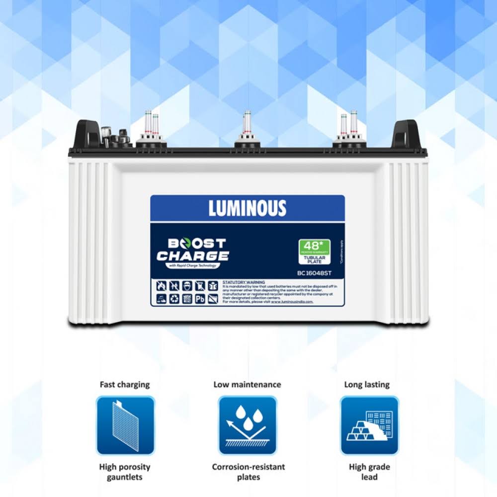 Luminous BOOST CHARGE BC 16048ST - 135AH Tubular Battery product image