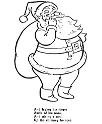 The Night Before Christmas Coloring Pages And Laying His Finger Aside Of His Nose Christmas Colors Christmas Coloring Books Christmas Coloring Sheets